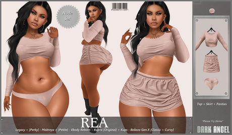 Second Life Marketplace - Dark Angel : Rea Set - Nude Legacy +[Perky